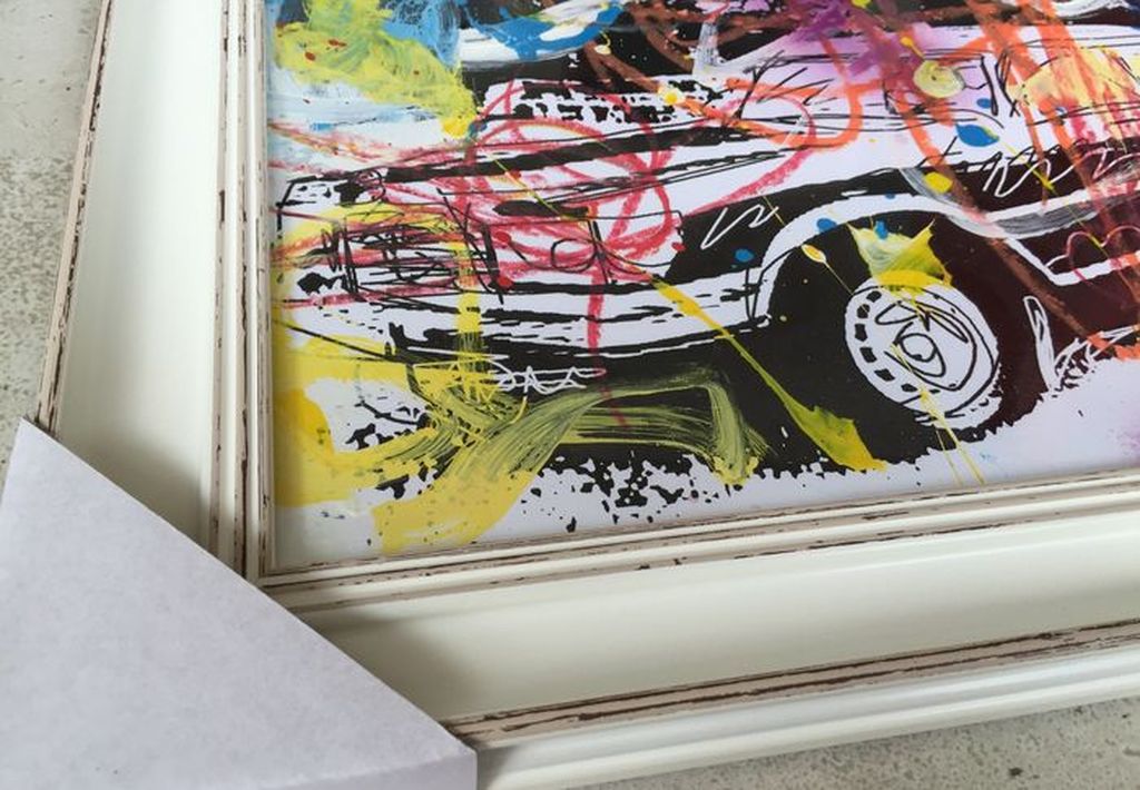 Peter Klashorst - (buy me a) Mercedes Benz - Origineel Ingelijst Werk   kopen? Bied vanaf 1!
