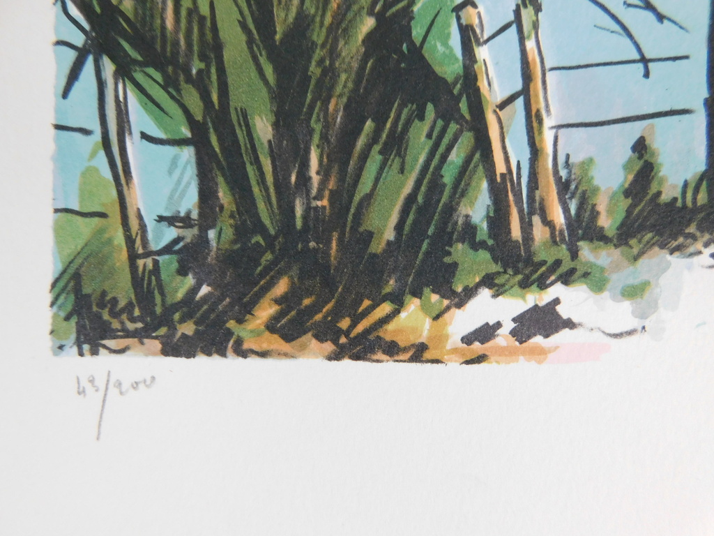 Jean-Pierre Laurent - Jean-Pierre Laurent - Kleurenlitho - La paysage Normandië kopen? Bied vanaf 10!