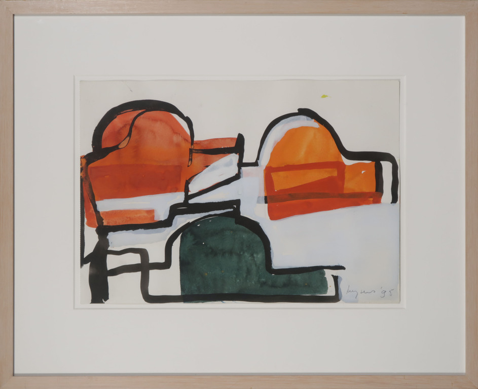 Theo Kuijpers: Gouache, Koubba - Ingelijst verkocht voor € 241!