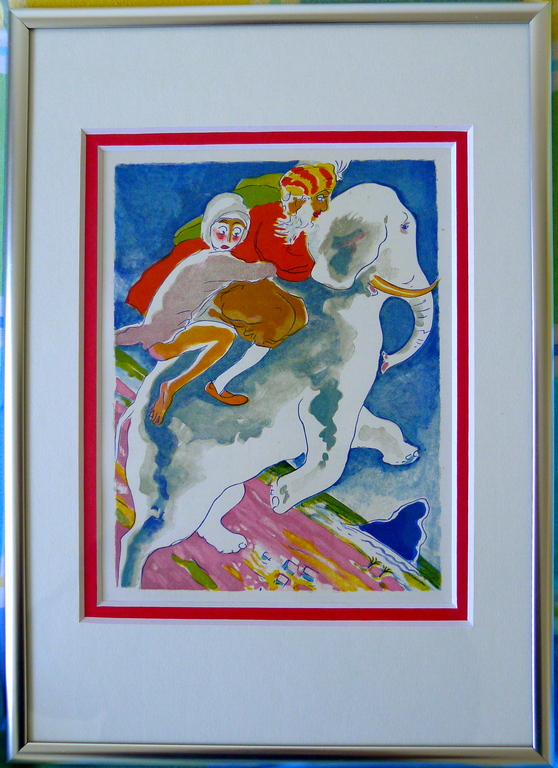 Kees van Dongen, speciaal ingelijste ingelijste houtgravure uit 1001 nacht. kopen? Bied vanaf 55!