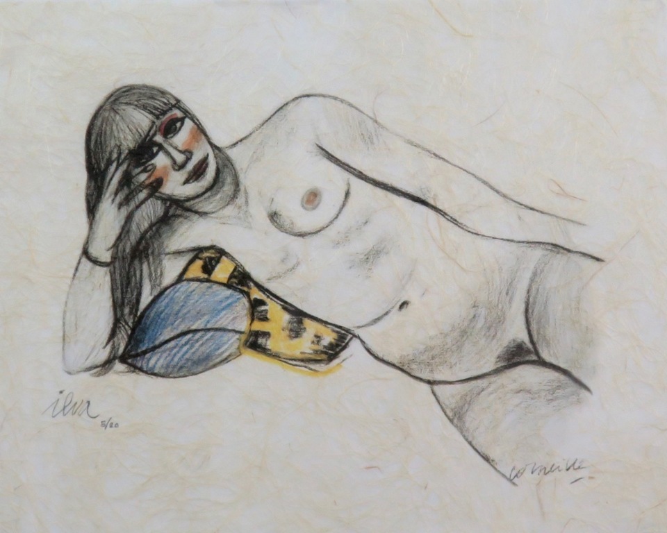 Corneille: Litho op bijzonder, vezelrijk rijstpapier, Ilva - Ingelijst kopen? Bied vanaf 150!