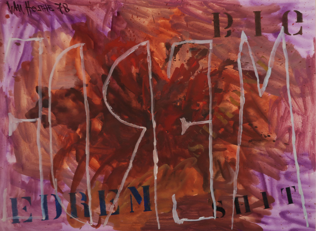 Jan van Holthe: Gouache op papier, Merde 16 kopen? Bied vanaf 1!