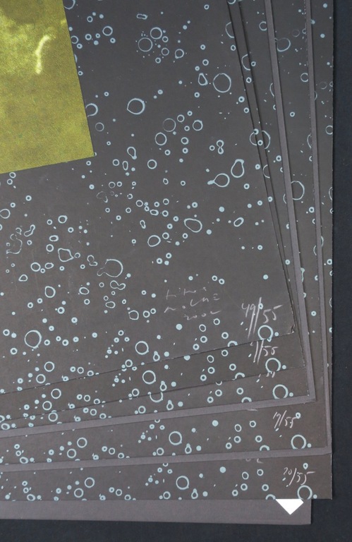 Lot met 5 zeefdrukken van Titus Nolte: Zonder titel (groen) kopen? Bied vanaf 1!