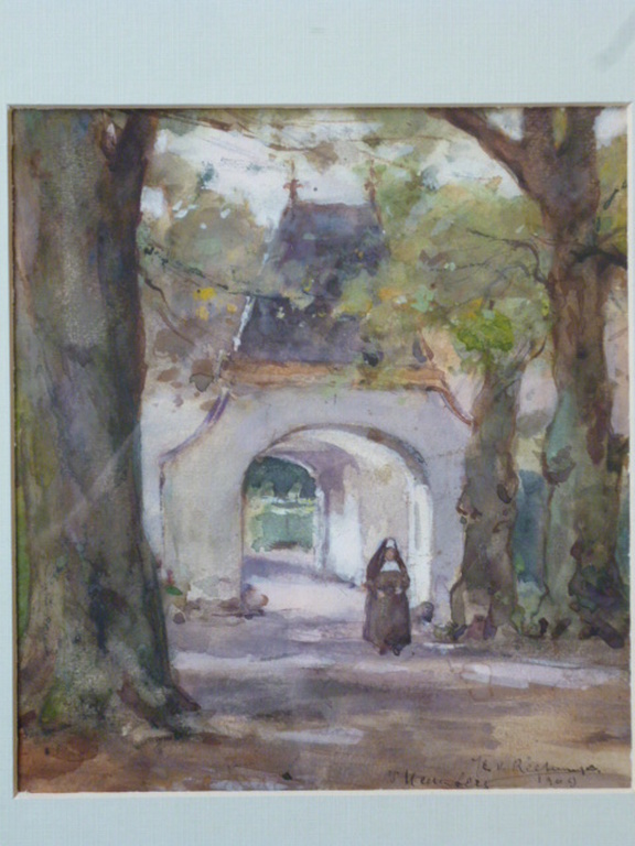 Johannes Christoffel van Reekum Jr - aquarel - 's-Heerenberg verkocht voor € 60!