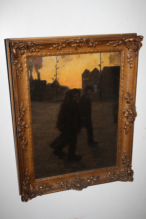 ARJEN GALEMA - ROKENDE MANNEN in AMSTERDAM bij AVONDLICHT kopen? Bied vanaf 180!