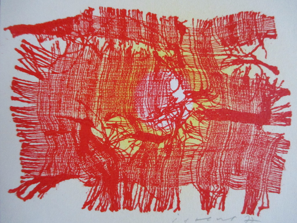 Josef Istler, zeefdruk, 1977 Praag, Cobra kopen? Bied vanaf 35!