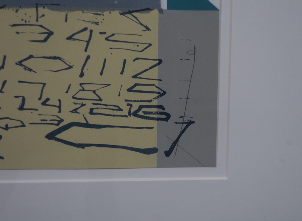 Herman van der Weert: Zeefdruk, Zonder titel - Ingelijst kopen? Bied vanaf 40!