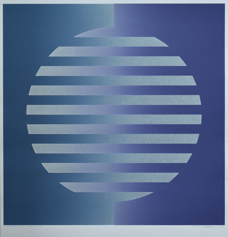 Dirk Huizer # ZONWERING # litho, nm+++, 1988, gesigneerd/genumemrd verkocht voor € 35!