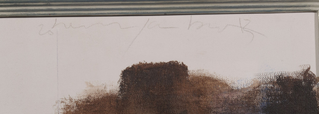 Herman Jan Bosch: Gemengde techniek op doek, 600 B.C... - Ingelijst kopen? Bied vanaf 40!