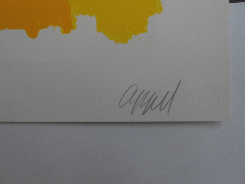 Karel Appel, zeefdruk Personage Rouge Jaune uit 1978. Oplage slechts 50 stuks. kopen? Bied vanaf 675!