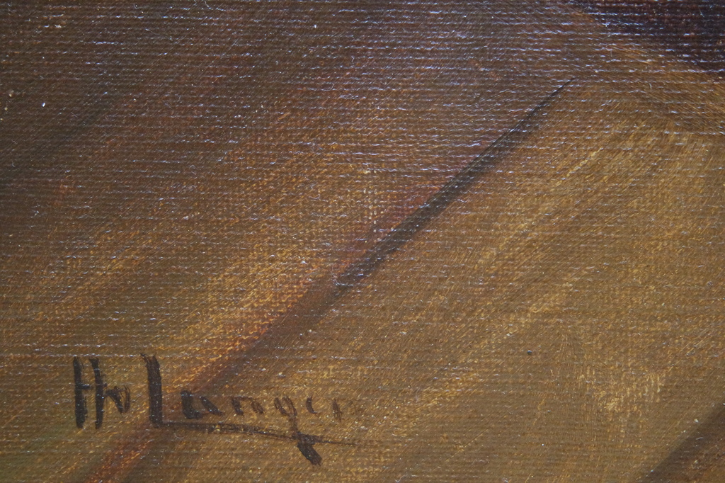 Hendrikus J.F. van Langen (1874-1964) - olieverf op doek - genre kopen? Bied vanaf 85!