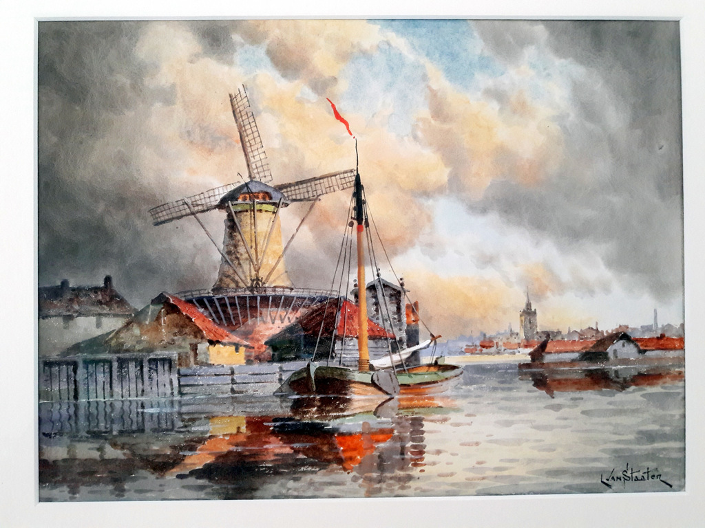 Hermanus jr. Koekkoek (L. Van Staaten). 1836-1909, aquarel, gezicht op Haarlem kopen? Bied vanaf 395!