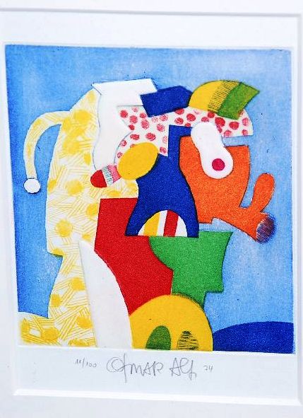 Otmar Alt: Handgekleurde ets. Compositie kopen? Bied vanaf 50!