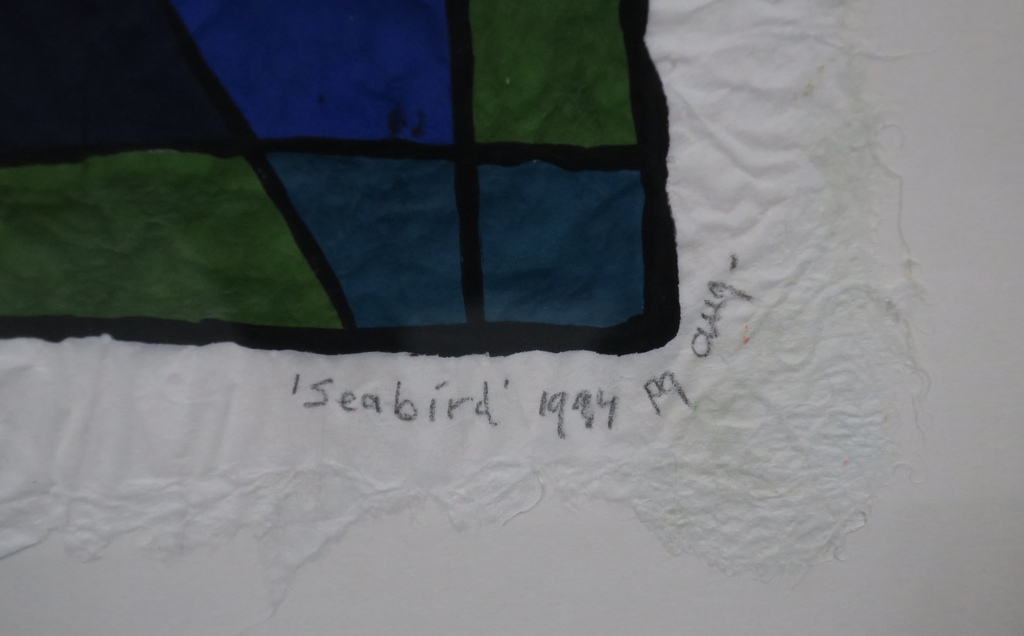 Piet Quekel: Gouache op rijstpapier, Seabird - Ingelijst kopen? Bied vanaf 1!