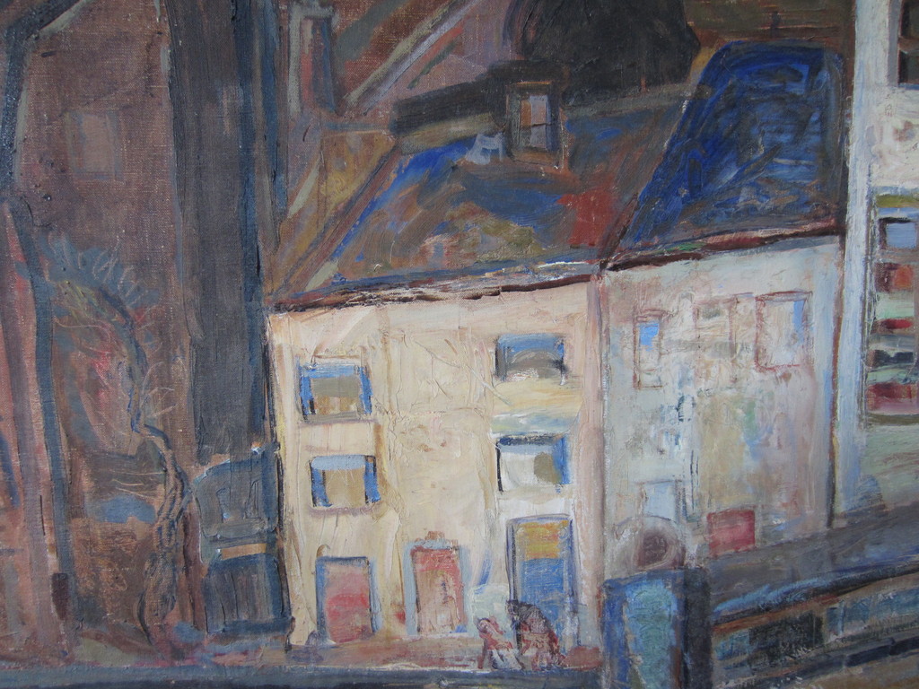 ERNST LEYDEN (Attib.) OLIE OP DOEK 1935 EXPRESSIONISME kopen? Bied vanaf 1!