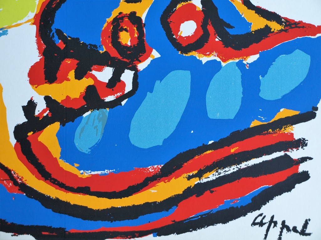 Karel Appel : Zeefdruk , Een groot dood Dier – Holland Festival 1963  kopen? Bied vanaf 1!