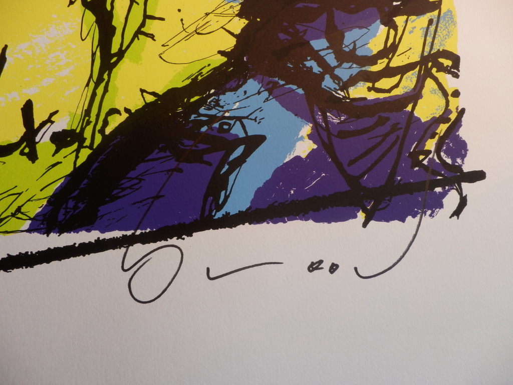 HERMAN BROOD  Gelimiteerde en Handgesigneerde Zeefdruk BONO kopen? Bied vanaf 95!