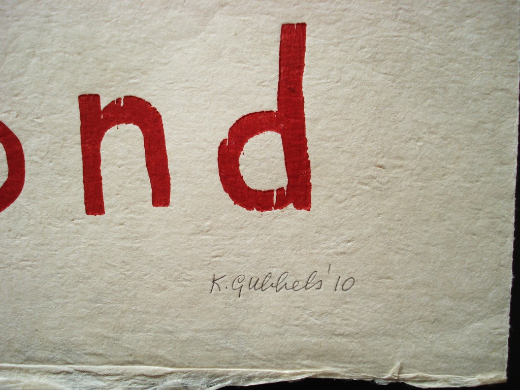 Klaas Gubbels houtdruk uit 2010. kopen? Bied vanaf 175!