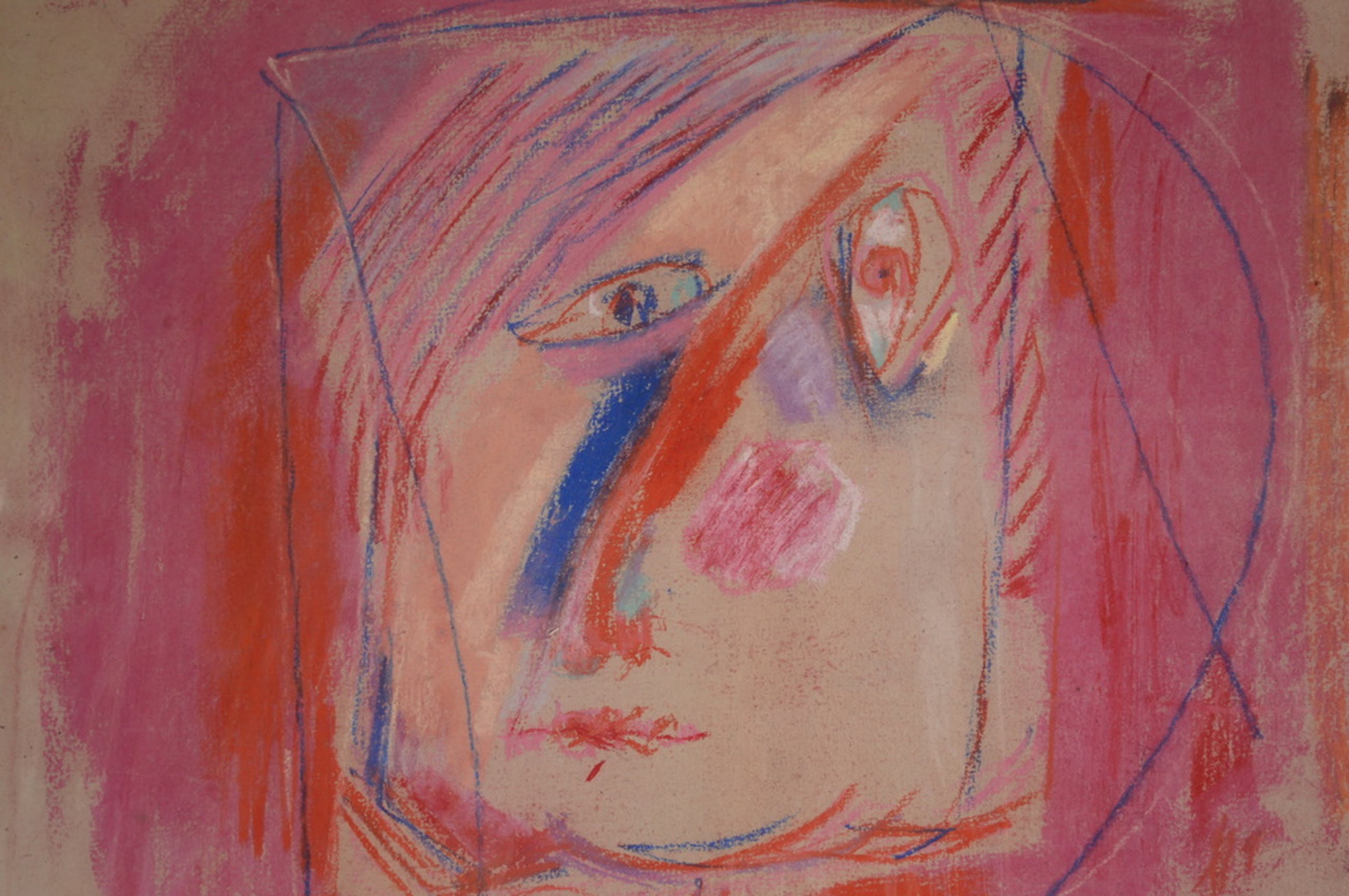 Theo Beerendonk Theo Beerendonk gouache (zelf) portret ca. 1960