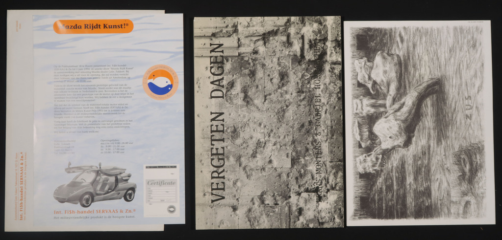 Lot van 3: o.a. Int. Fish-handel SERVAAS en Zn., Mazda Rijdt Kunst! kopen? Bied vanaf 1!