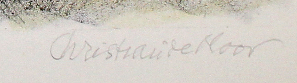 Chris de Moor. -LANDSCHAP I- Lithografie. Handgesigneerd en genummerd. kopen? Bied vanaf 27!