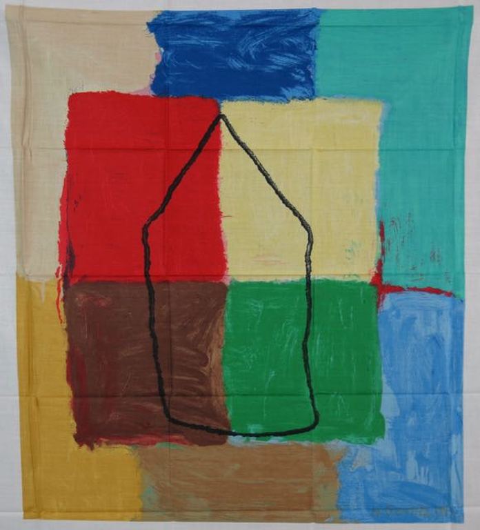 Harrie Gerritz: Zeefdruk op katoenzijde, Territorium kopen? Bied vanaf 20!