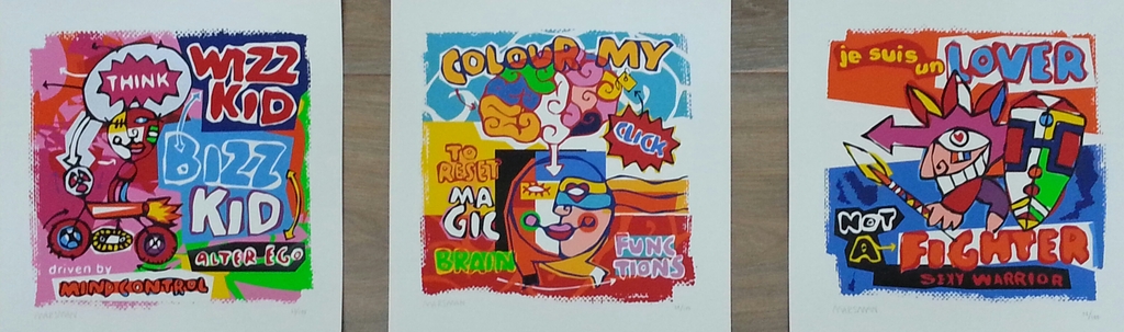 Jean-Paul Marsman 3x zeefdruk op papier kopen? Bied vanaf 20!