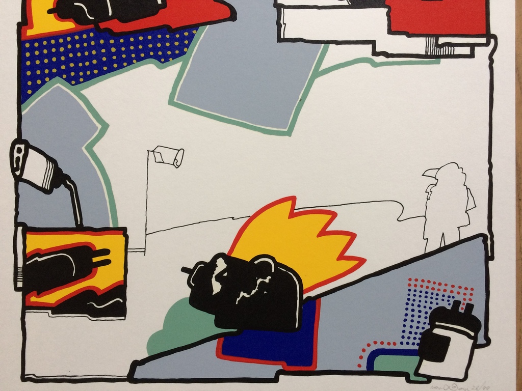 Huibert van Dorp, zeefdruk in nieuw staat 26/99 kopen? Bied vanaf 1!