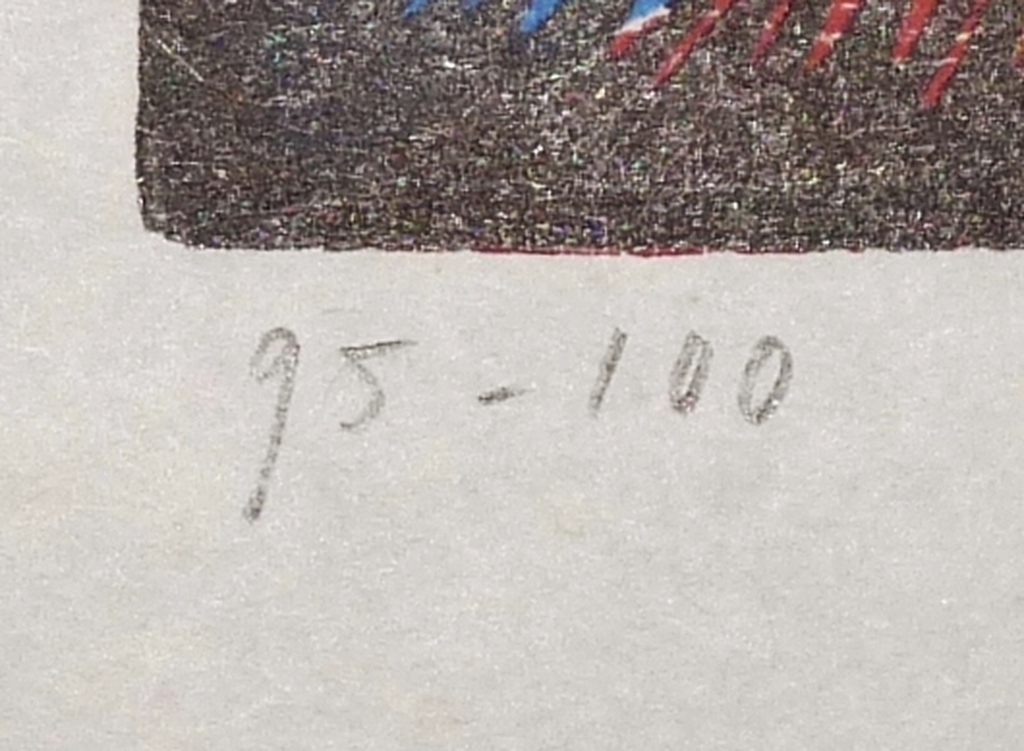 Jacomijn den Engelsen: Houtsnede, Toys, Gesigneerd, 1995 kopen? Bied vanaf 35!