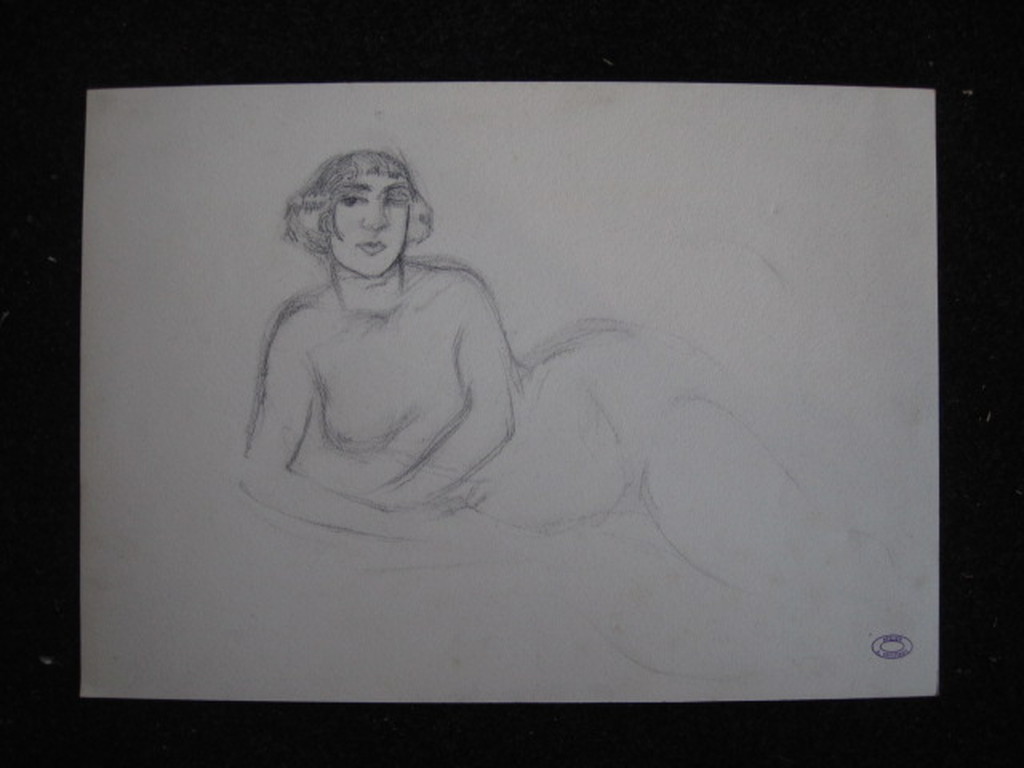 Kristians Tonny 1907-1977 potloodtekening "liggend vrouwelijk naakt" ca. 1950 kopen? Bied vanaf 1!