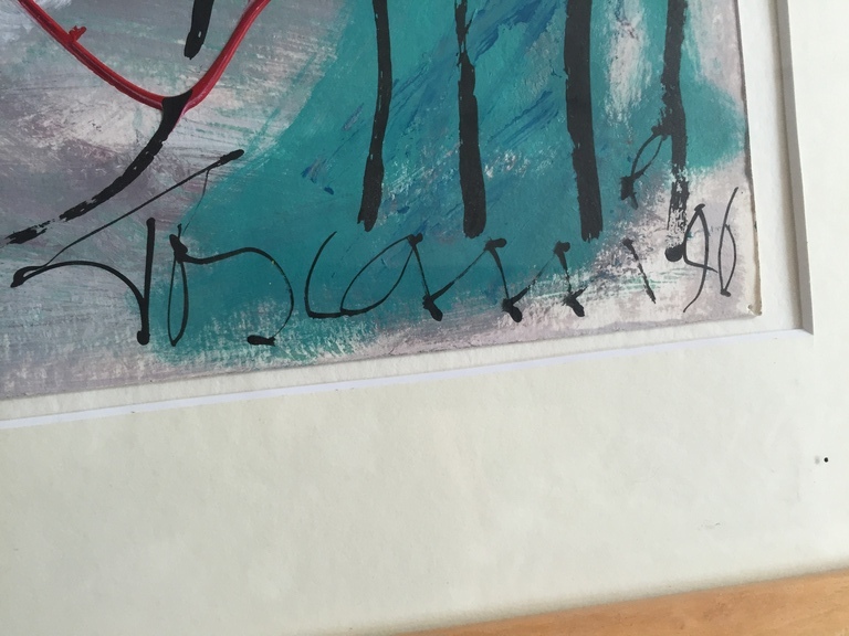 Bep Toscani  acryl op papier 1996 kopen? Bied vanaf 1!