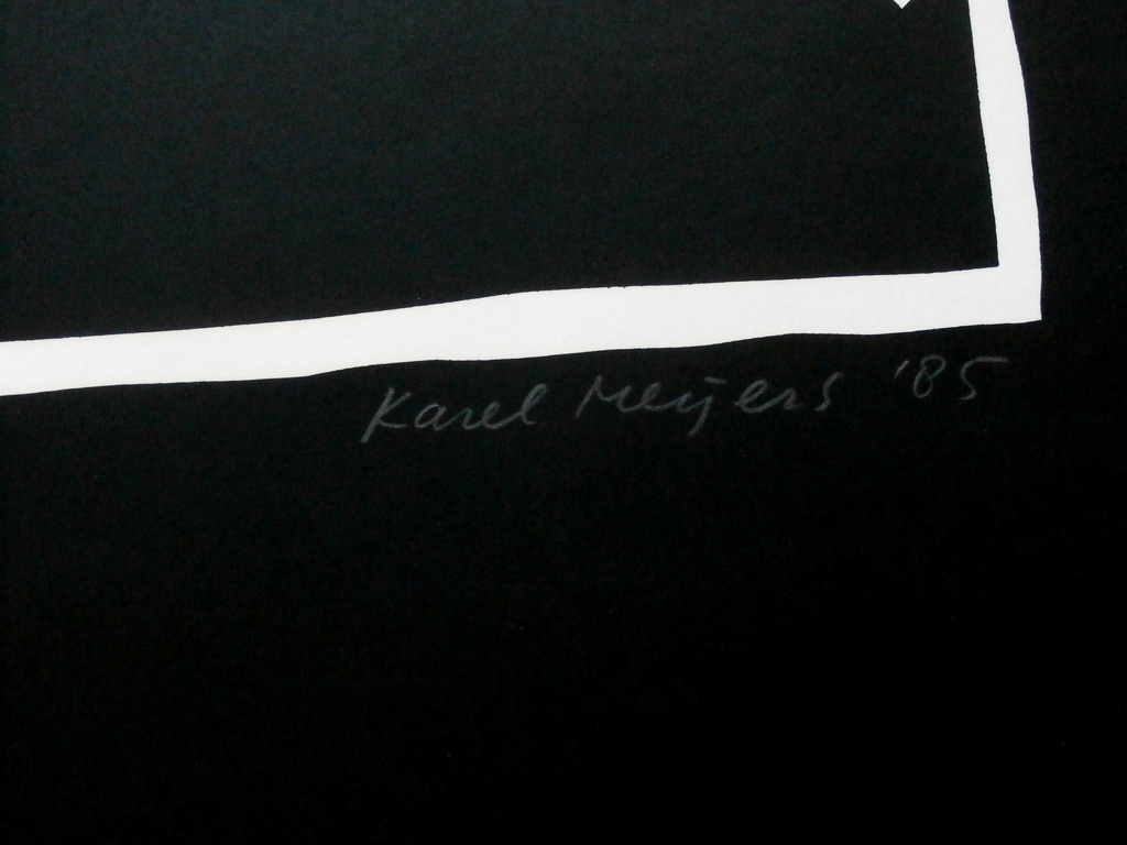 Karel Meijers - Zeefdruk: 3 gezichten - 1985 kopen? Bied vanaf 50!