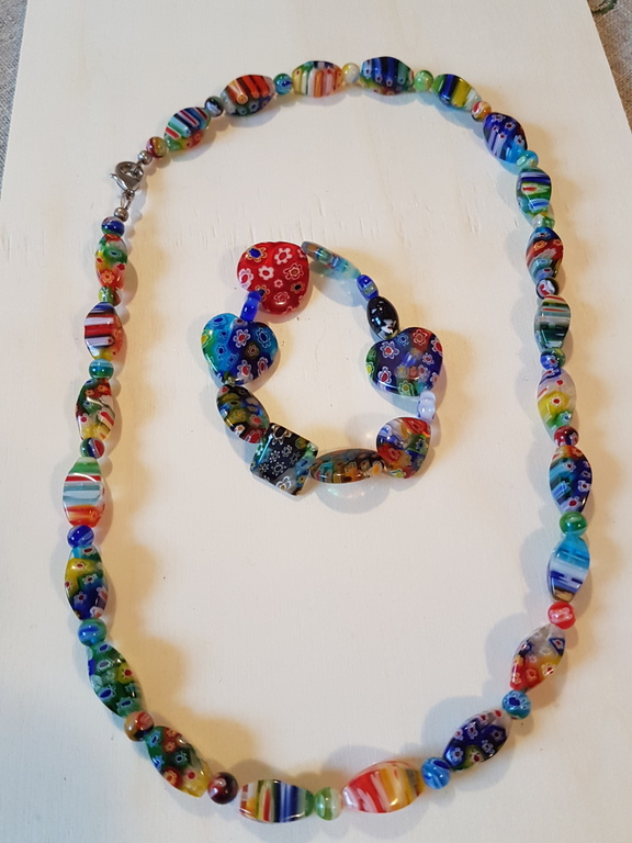 Ketting en armband Le murrine veneziane lot kopen? Bied vanaf 3!