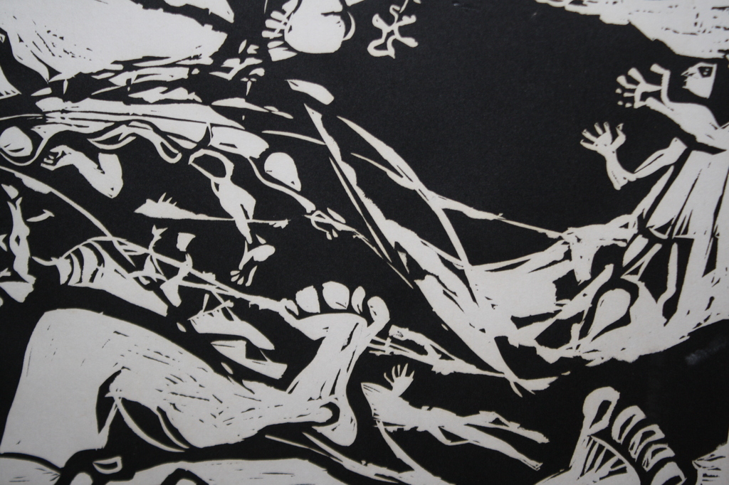 ZONDVLOED 1968 van TIMMERMAN - HOUTSNEDE OPLAGE 10 kopen? Bied vanaf 1!