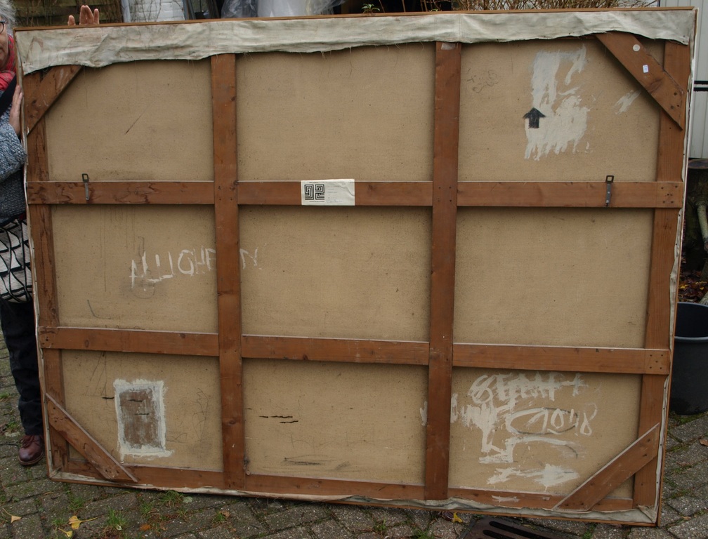 Jan Groenestein : Olieverf op doek , Liggend paard – 150 x 200 cm - 1951 kopen? Bied vanaf 750!