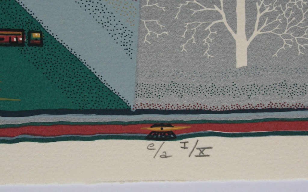 VERLAAGD Bart Filet, zeefdruk, titel 'onderweg', EA 1 van 10, gesigneerd kopen? Bied vanaf 40!