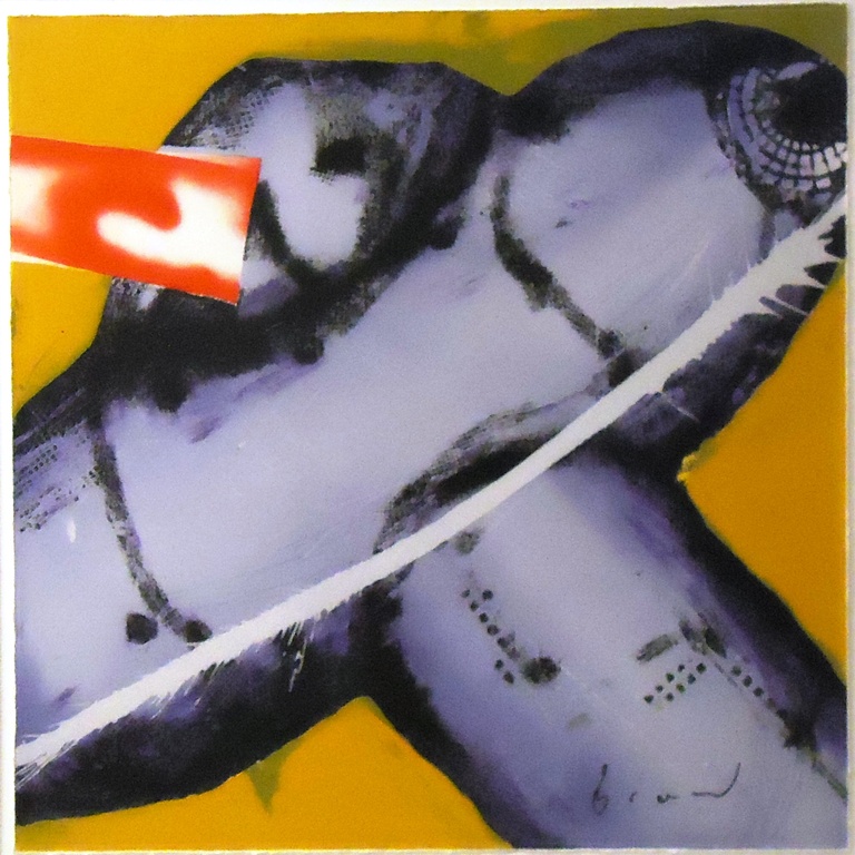 Herman Brood, Zeefdruk, Vliegtuig, ingelijst 90x94cm, nieuwstaat kopen? Bied vanaf 220!