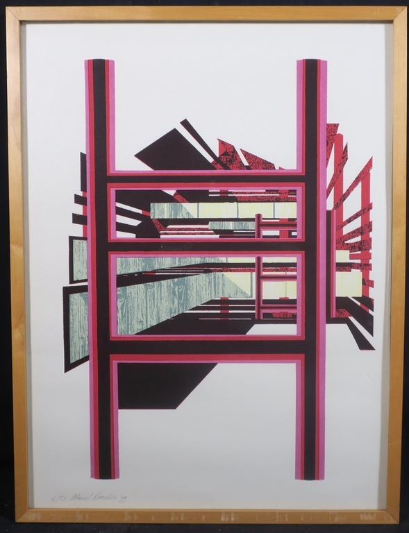 Marcel Doorduin: Zeefdruk, Zonder titel - Ingelijst kopen? Bied vanaf 1!