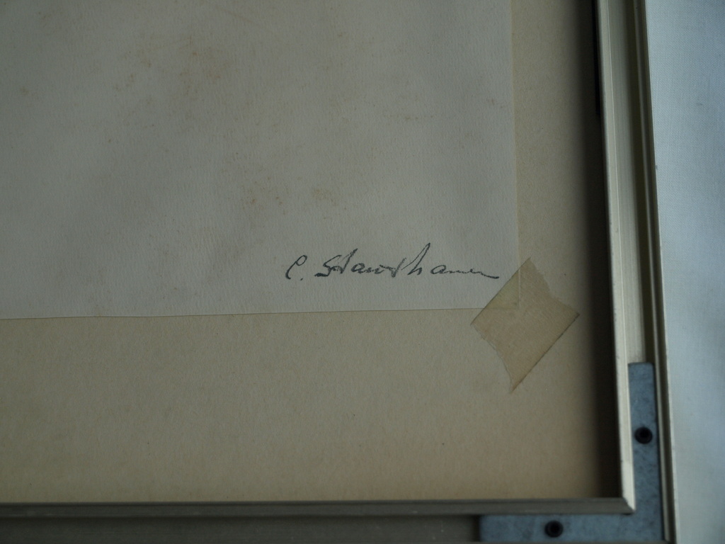 Cephas Stauthamer : Tekening , Josje naakt – gesigneerd & ingelijst – ca 1960 kopen? Bied vanaf 25!