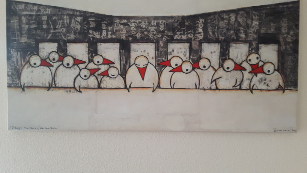 Hans Innemee, Being in the Centre of the Universe, Giclee op canvas verkocht voor € 325!