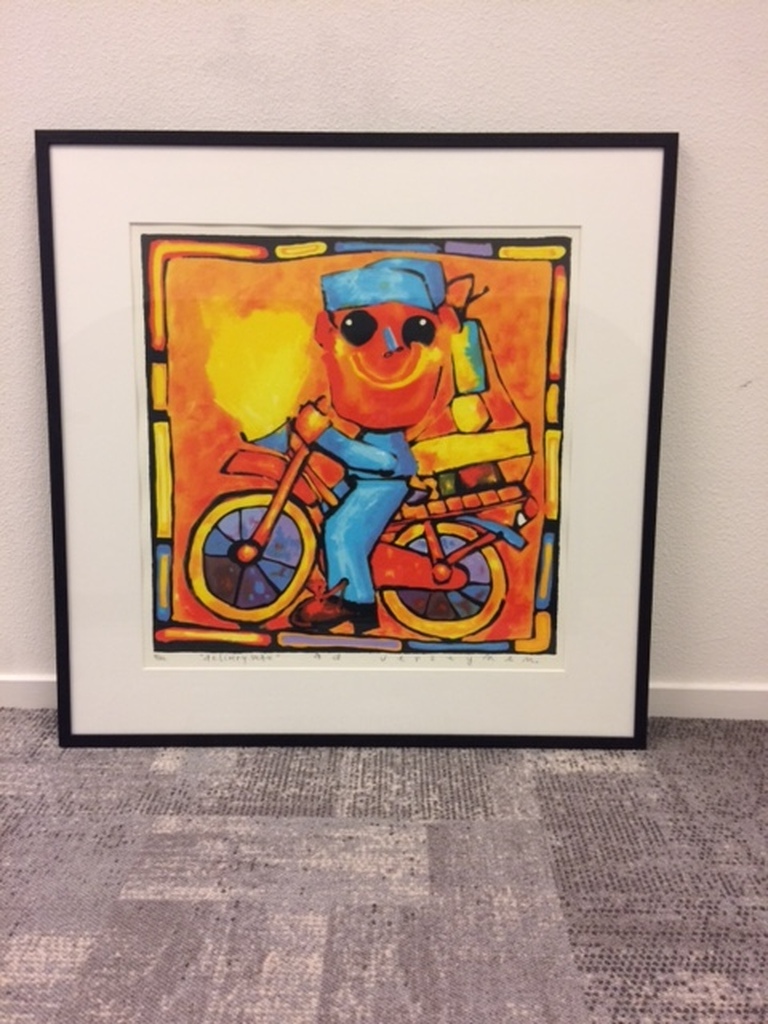 Deliveryman verkocht voor € 75!