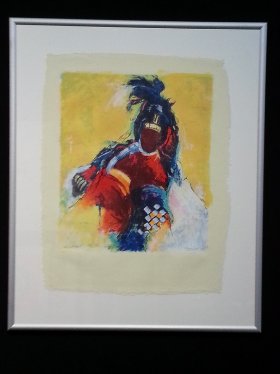 Gerard 't Hart zeefdruk in lijst. titel verkocht voor € 50!