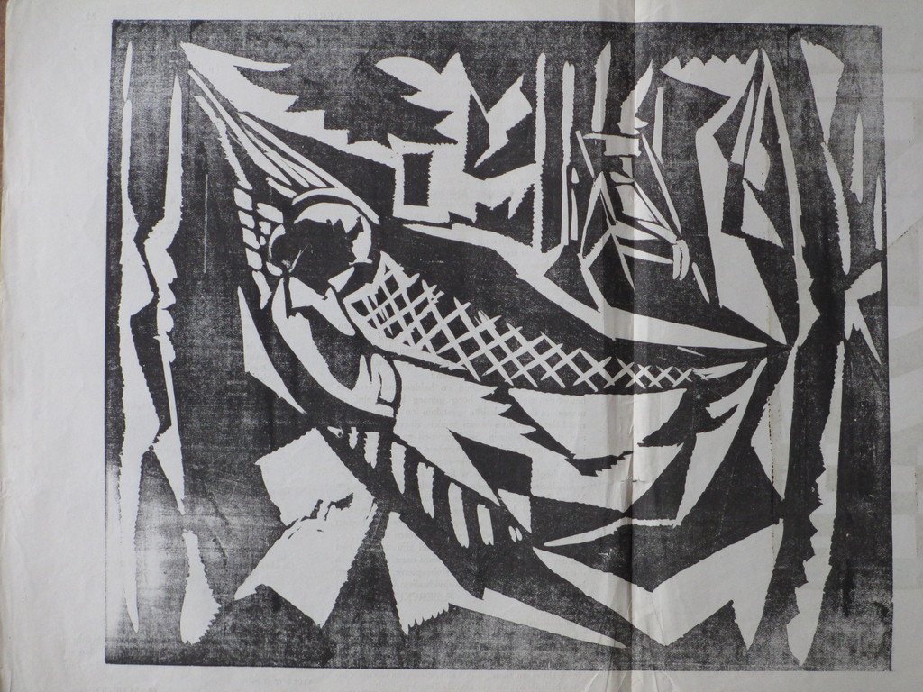 Jan Cockx, Vrouw in hangmat, Houtsnede kopen? Bied vanaf 25!