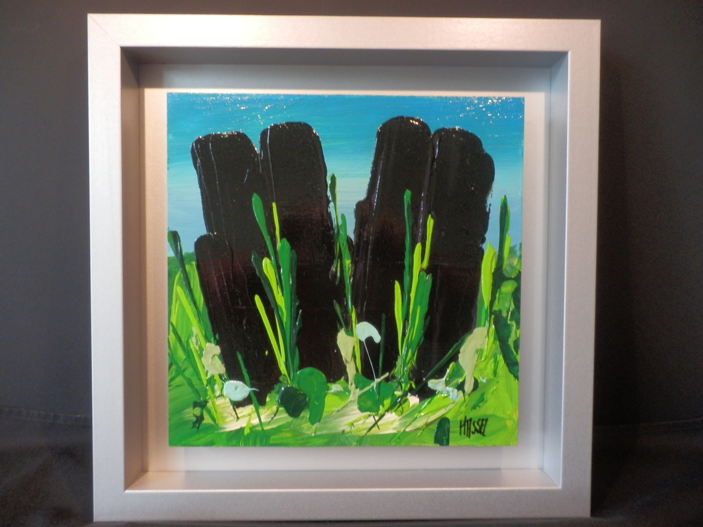 AD van HASSEL  Schilderij op MDF   ZWARTE TULPEN  Handgesigneerd uit 2015 kopen? Bied vanaf 40!