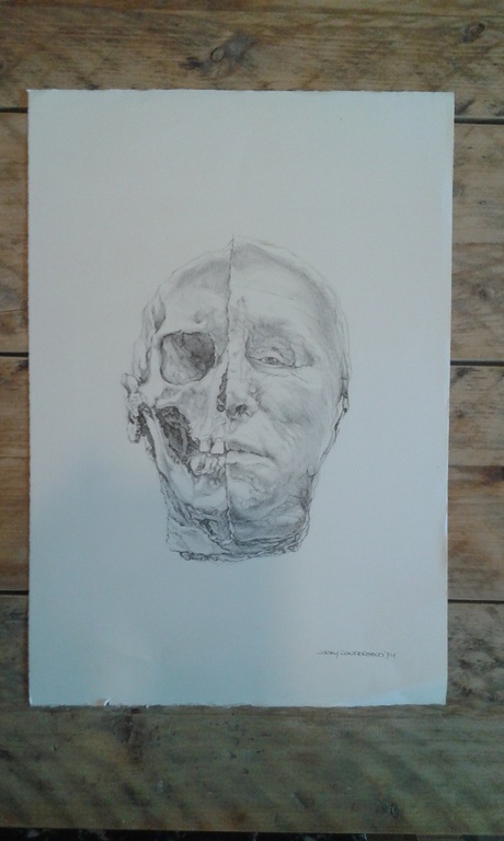 Corry Zondergeld, ets, hoofd/schedel kopen? Bied vanaf 20!