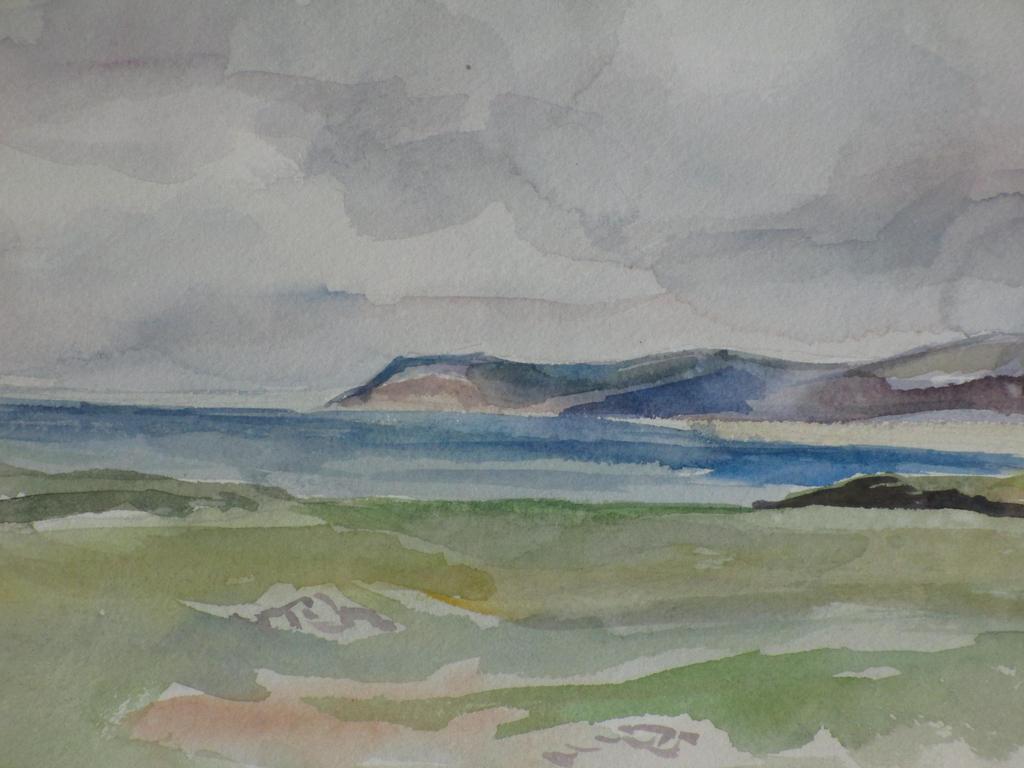 Han Krug, Cap Gris Nez, Aquarel kopen? Bied vanaf 45!