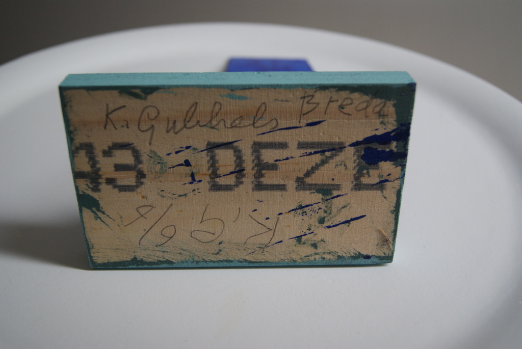 Klaas Gubbels handbeschilderde blauwe stoel - oplage 6 ex. kopen? Bied vanaf 450!