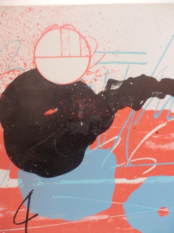 SAM MIDDLETON  Litho   MUSIC ALL OVER  uit 1974  Handgesigneerd kopen? Bied vanaf 35!