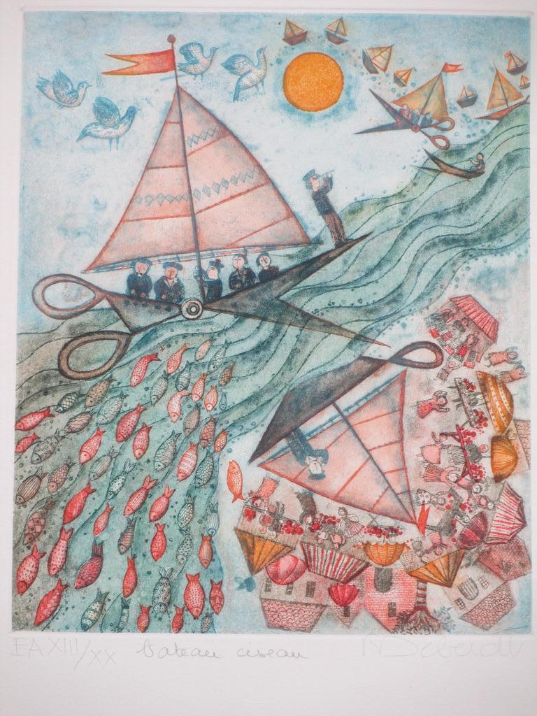 Francoise Deberdt, Bateau Oiseau, Kleurets kopen? Bied vanaf 70!
