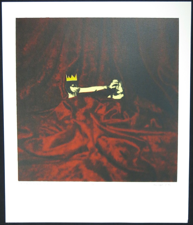 Onbekend gesigneerd: Zeefdruk, The cat has run, the blackbird has flown kopen? Bied vanaf 1!